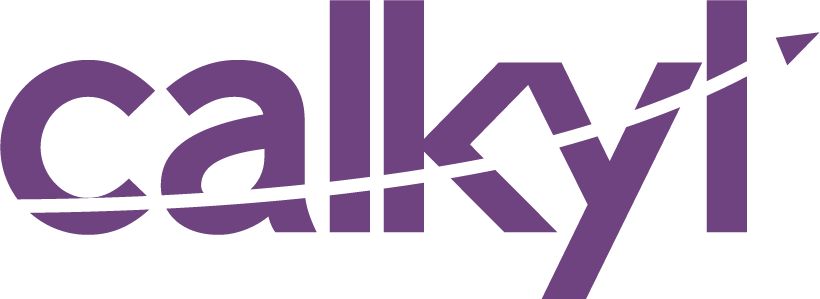 Calkyl redovisnings logotyp i lila färg